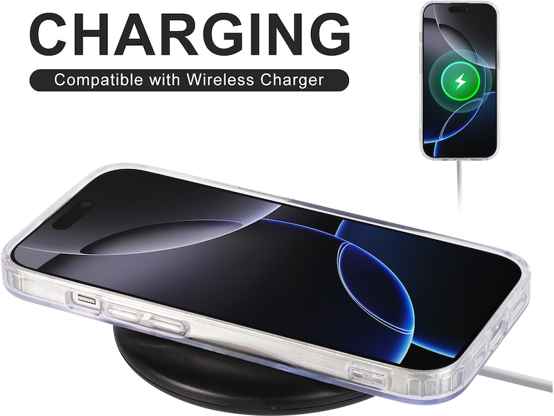 iiglo iPhone 16 Pro Max Magnetic Clear Case (transparent) Mobilskal