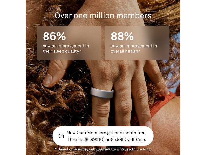 Oura Ring 4 Smart Ring str. 12 (borstad silver) -B-Grade Demo tillbehör till mobiler & smartwatches