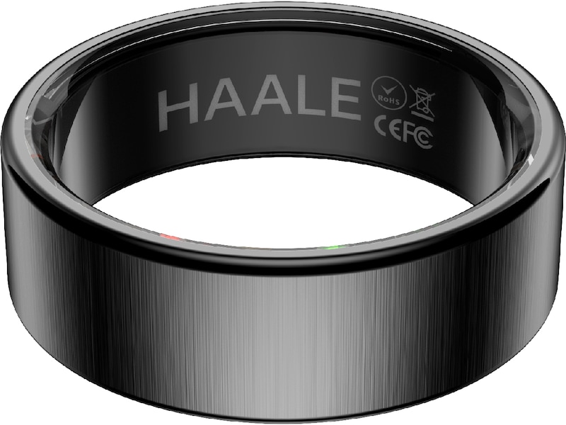 Haale II Smart Ring str. 8 (matt svart) Smart ring