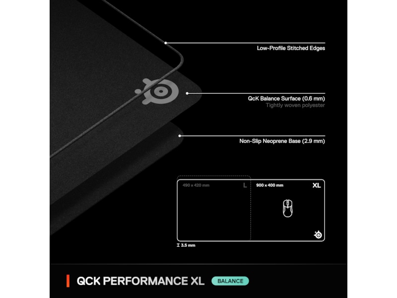 SteelSeries QcK Performance XL Balance gamingmusmatta Gamingmusmatta