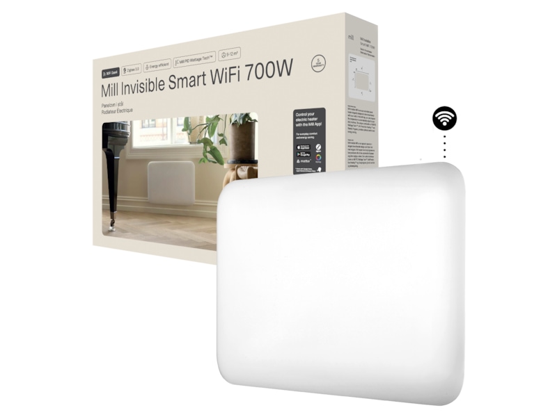 Mill Invisible Smart WiFi Gen 4 panelvärmare 700W (vit) Panelelement
