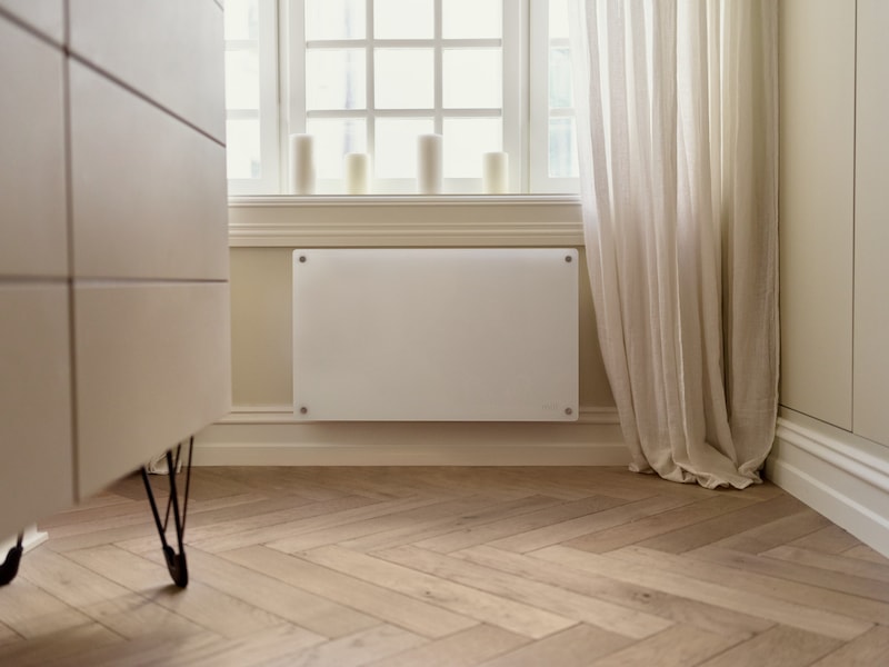 Mill Glass Smart WiFi Gen 4 panelvärmare 700W (vit) Panelelement