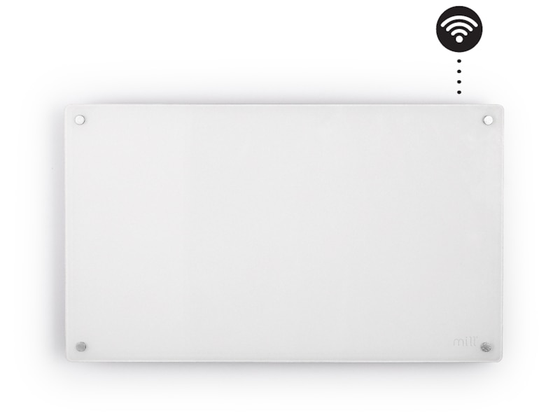 Mill Glass Smart WiFi Gen 4 panelvärmare 700W (vit) Panelelement