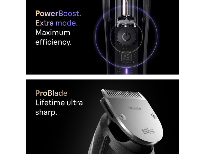 Braun Series 9 skäggtrimmer (krom) Rakapparat