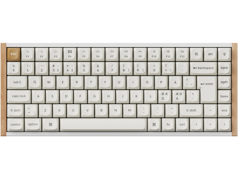 Keychron K2 HE SE QMK trådlöst gamingtangentbord (vit) -B-Grade Demo tangentbord