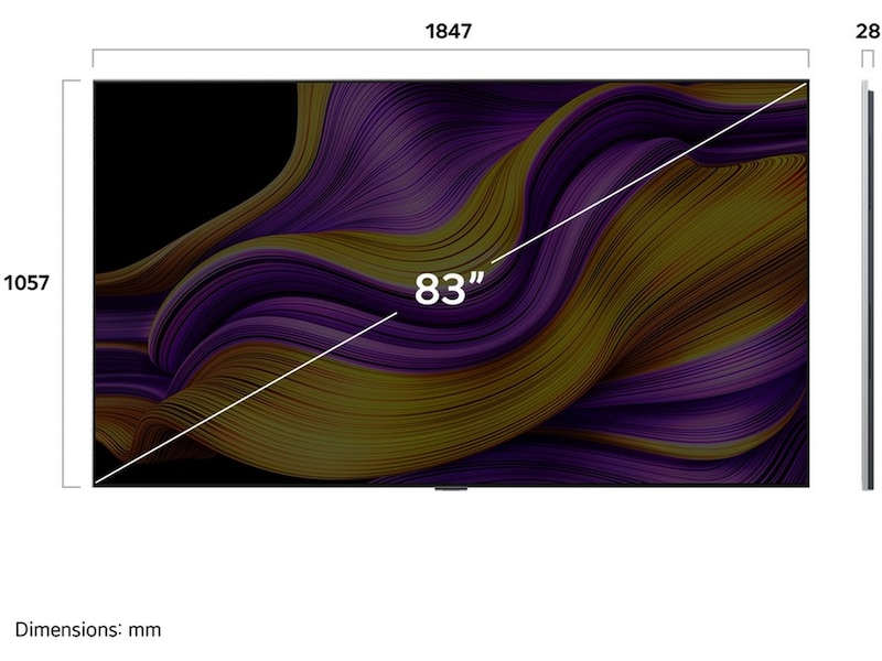LG 83" G5 AI 4K OLED Smart TV (2025) Över 80 tums TV