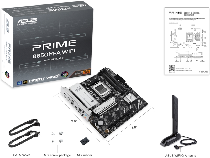 Asus PRIME B850M-A WIFI Moderkort AMD Socket