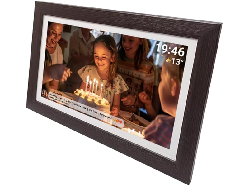 Denver PFF-1543DW 15,6" digital fotoram (mörk ek) TV-ram & tillbehör