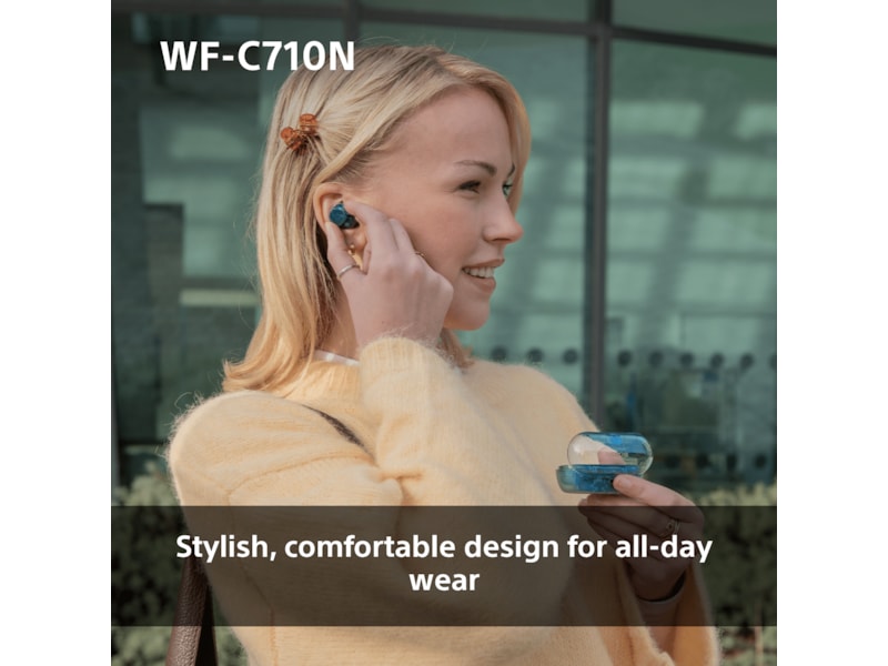 Sony WF-C710N  trådlösa hörlurar, In-ear med mikrofon (blå) In-ear hörlurar