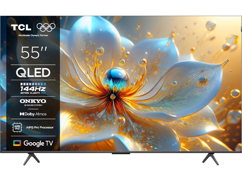 TCL 55" T8C 4K QLED Google TV 50 - 59 tums TV