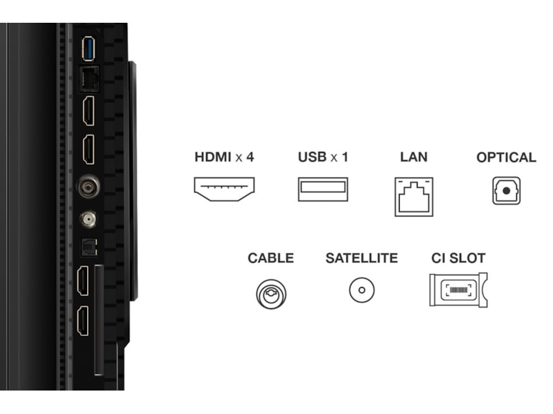 TCL 55" T8C 4K QLED Google TV 50 - 59 tums TV