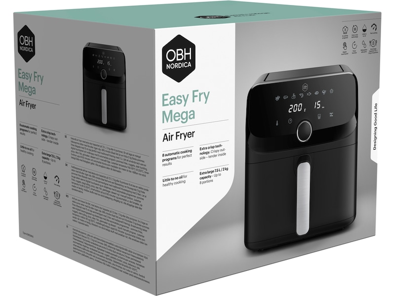 OBH Nordica Easy Fry Mega Airfryer AG8558N0 Airfryer
