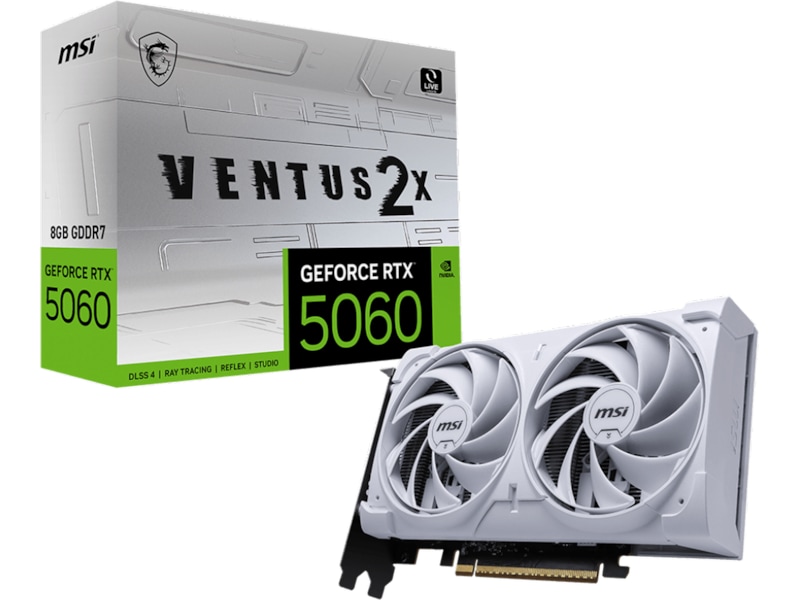 MSI GeForce RTX 5060 VENTUS 2X (vit) Grafikkort