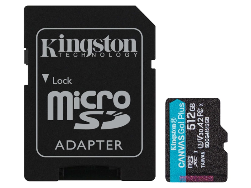 Kingston Canvas Go! Plus microSD 512GB Minneskort