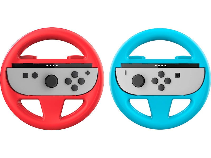 Nacon Dual Wheel for Nintendo Switch 2 (röd/blå) Tillbehör till spelkonsoler