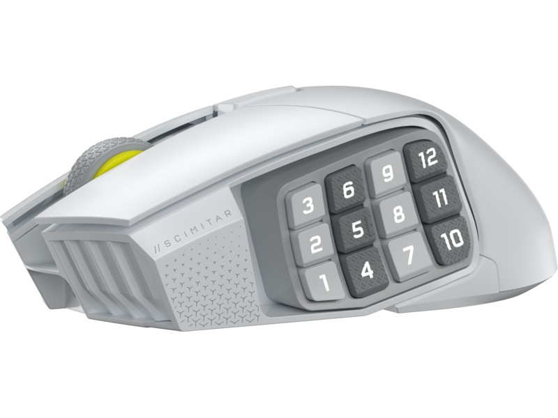Corsair Scimitar Elite trådlös gamingmus (vit) Gamingmus