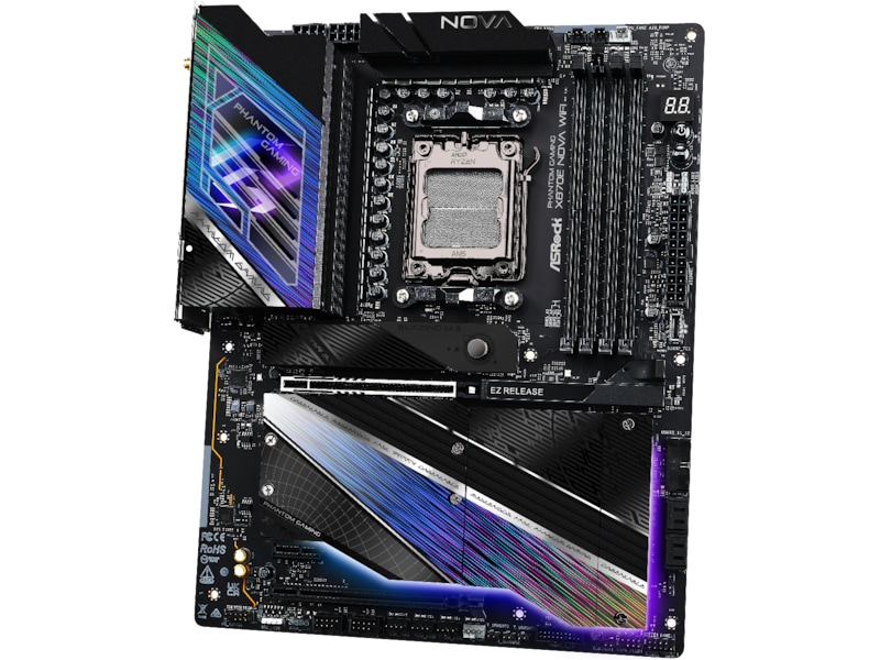 ASRock X870E Phantom Gaming Nova WiFi Moderkort -B-Grade Demo moderkort