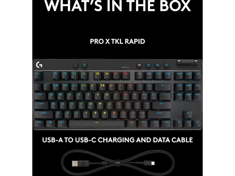 Logitech G Pro X TKL Rapid gamingtangentbord (svart) -B-Grade Demo tangentbord