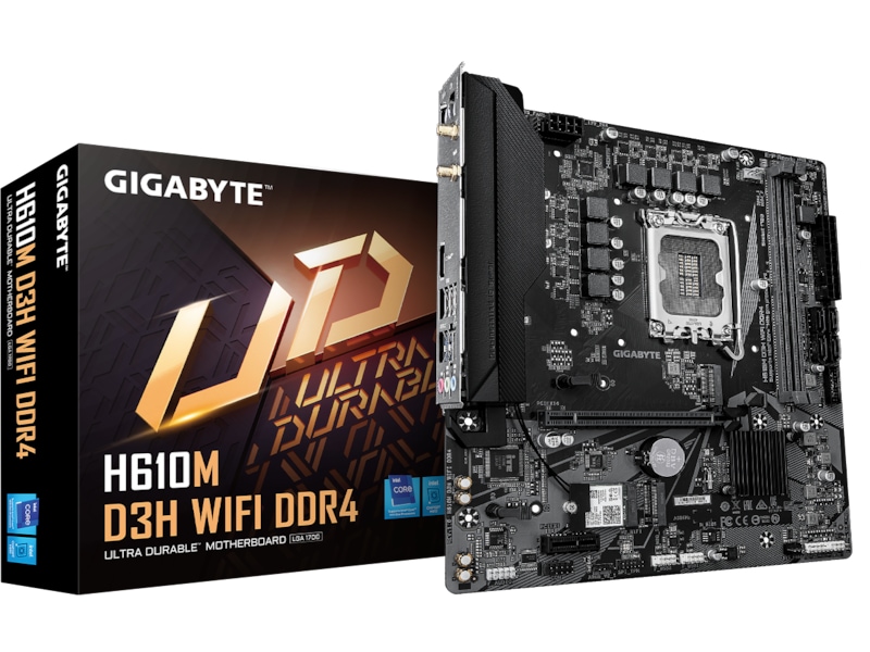 Gigabyte H610M D3H DDR4 WIFI Moderkort Intel Socket