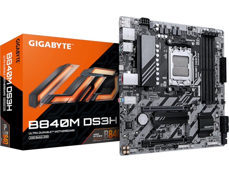 Gigabyte B840M DS3H Moderkort AMD Socket