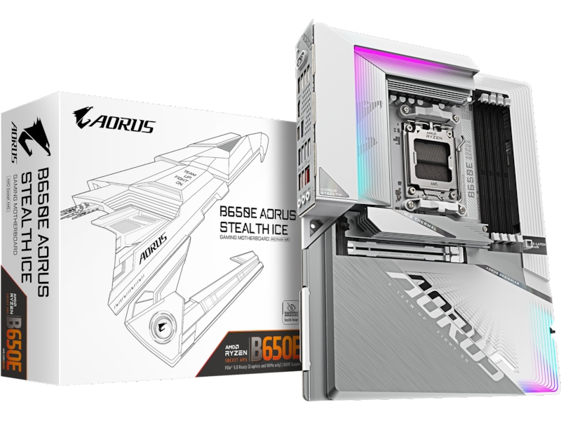 Gigabyte B650E AORUS STEALTH ICE Moderkort AMD Socket