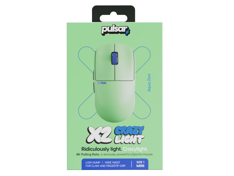 Pulsar X2 CrazyLight Trådlös Gamingmus (Aqua Zest) Gamingmus