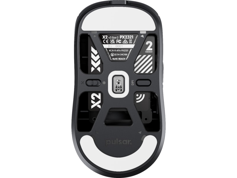 Pulsar X2 V3 Medium trådlös spelmus (svart) Gamingmus