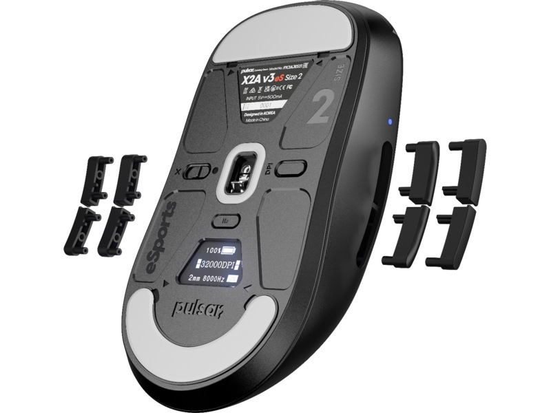 Pulsar X2A v3 eS Mini Trådlös Gamingmus (svart) Gamingmus