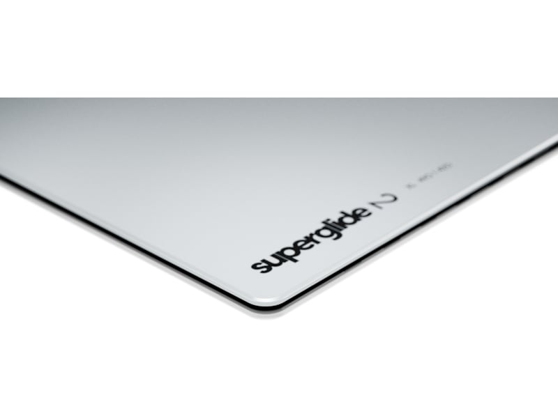 Pulsar Superglide Glass Musematta XL (vit) Gamingmusmatta