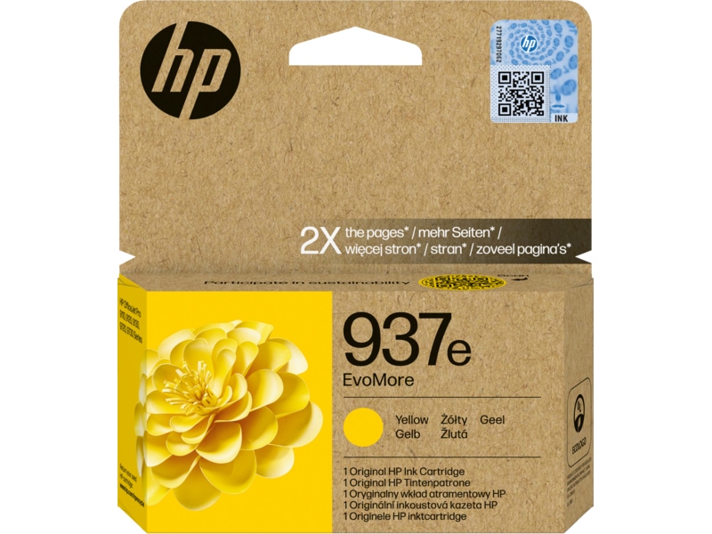 HP bläck 937e EvoMore Gul Bläckpatron