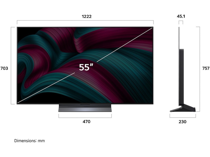 LG 55" C5 AI 4K OLED Smart TV (2025) + Soundbar 50 - 59 tums TV