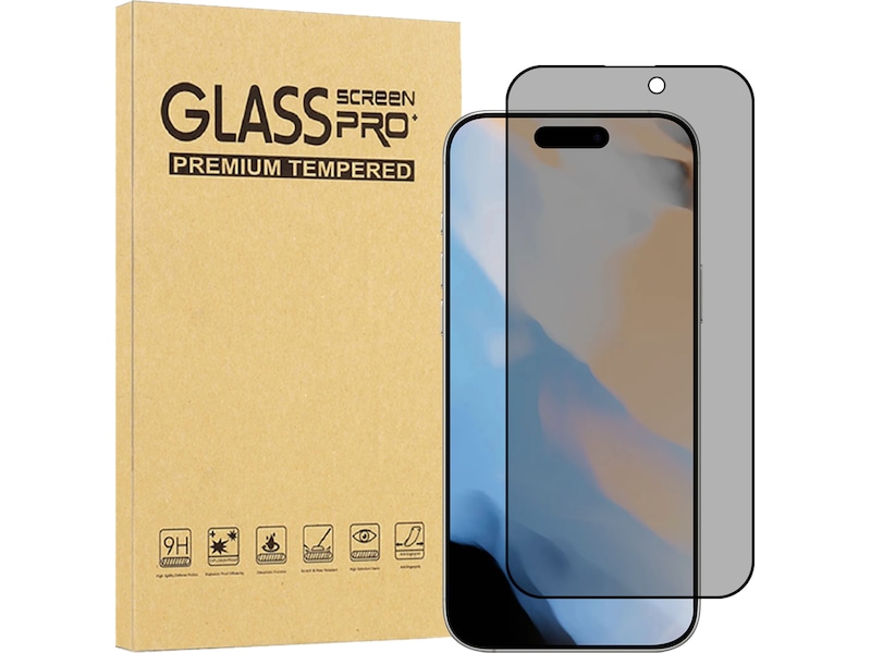 iiglo iPhone 17 / 16 Pro Privacy skärmskydd Skärmskydd mobiltelefon