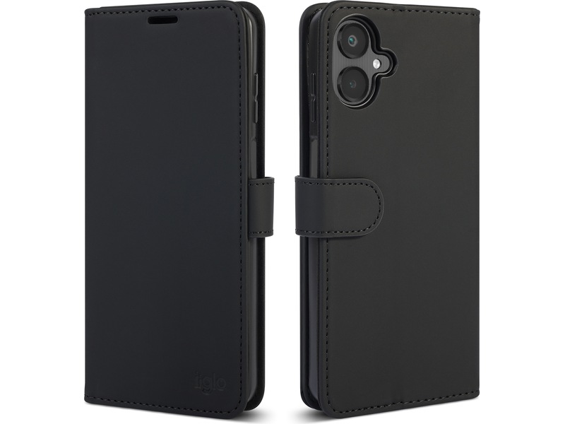 iiglo Galaxy A07 Plånboksfodral (svart) Mobilskal