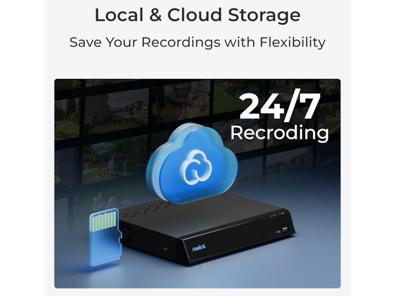 Reolink E1 Outdoor WiFi övervakningskamera utomhus (svart) Övervakningskamera