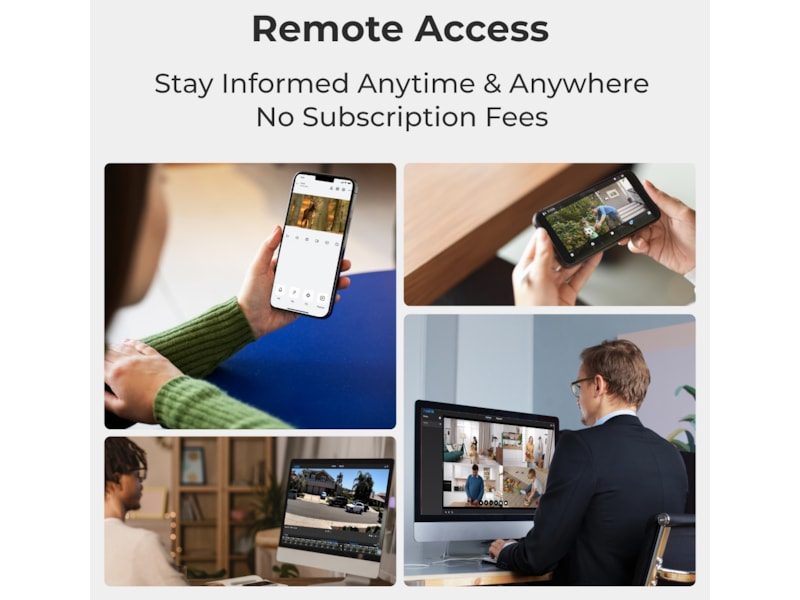 Reolink E1 Outdoor WiFi övervakningskamera utomhus (svart) Övervakningskamera