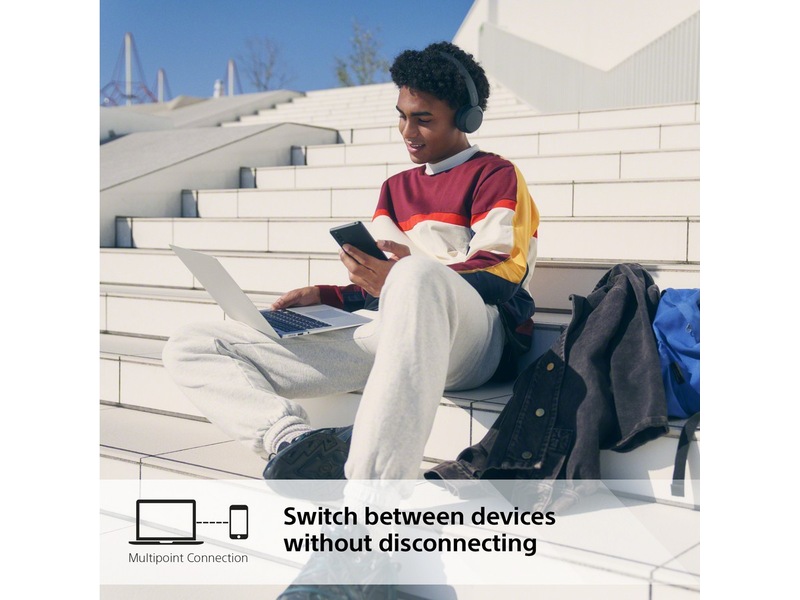 Sony WH-CH520 trådlösa hörlurar, On-Ear (svart) x2 Hörlurar