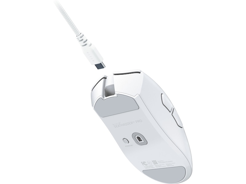Razer DeathAdder V4 Pro trådlös gamingmus (vit) Gamingmus