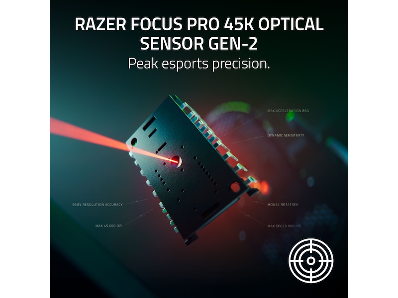 Razer DeathAdder V4 Pro trådlös gamingmus (vit) Gamingmus