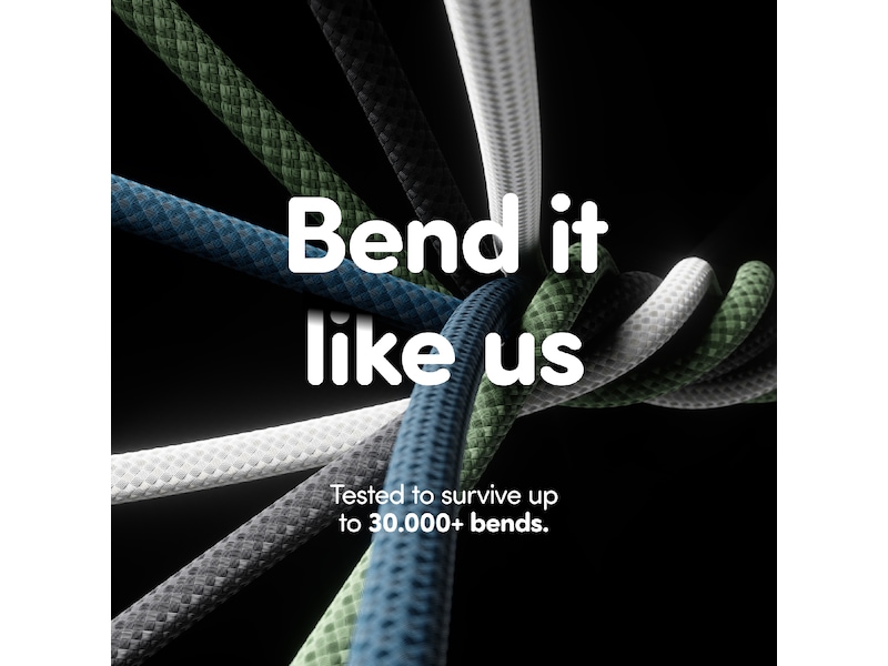 PanzerGlass Racing 60W USB-C kabel, 1,2m (svart) USB-kablar