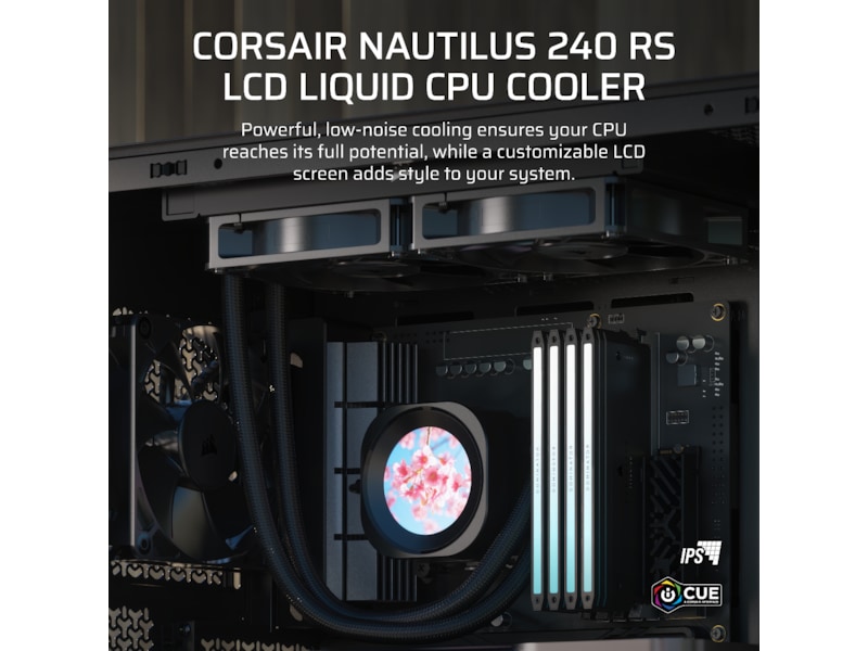 Corsair Nautilus 240 RS LCD Kylare (svart) CPU - Vattenkylning