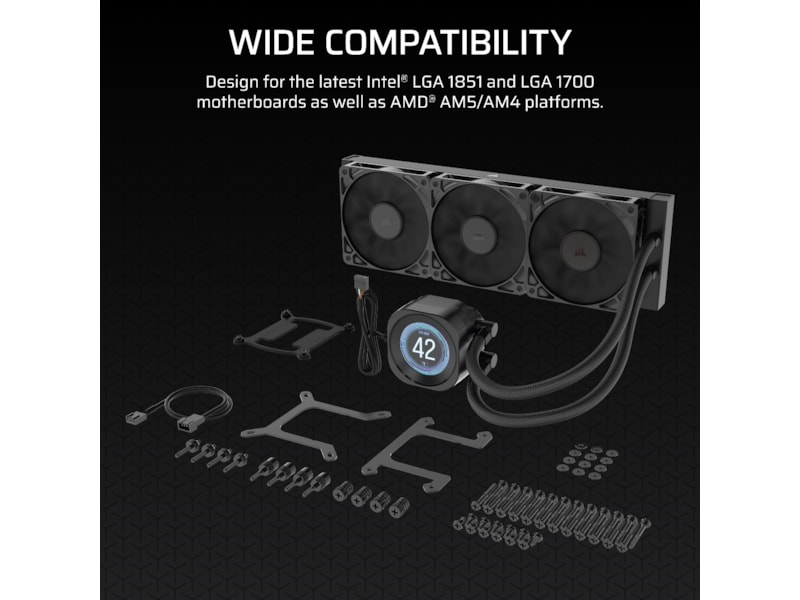 Corsair Nautilus 360 RS LCD Kylare (svart) CPU - Vattenkylning