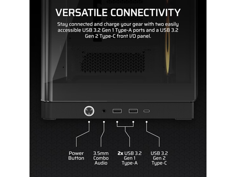 Corsair FRAME 4500X RS-R ARGB Mid Tower (svart) Midi tower