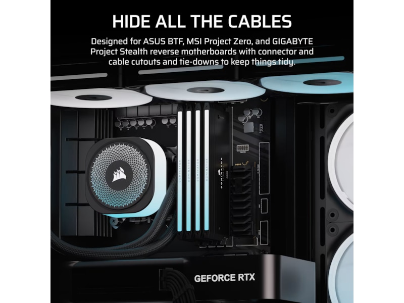 Corsair FRAME 4500X LX-R RGB Mid Tower (svart) Midi tower