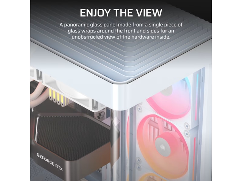 Corsair FRAME 4500X LX-R RGB Mid Tower (vit) Midi tower