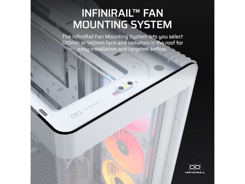 Corsair FRAME 4500X LX-R RGB Mid Tower (vit) Midi tower