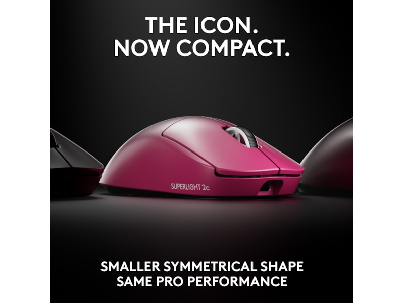 Logitech Pro X Superlight 2c trådlös gamingmus (rosa) Gamingmus