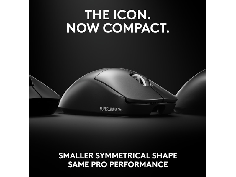 Logitech Pro X Superlight 2c trådlös gamingmus (svart) Gamingmus