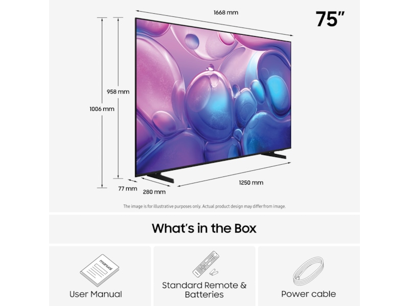 Samsung 75" Q6F QLED 4K Smart TV (2025) 70 - 79 tums TV