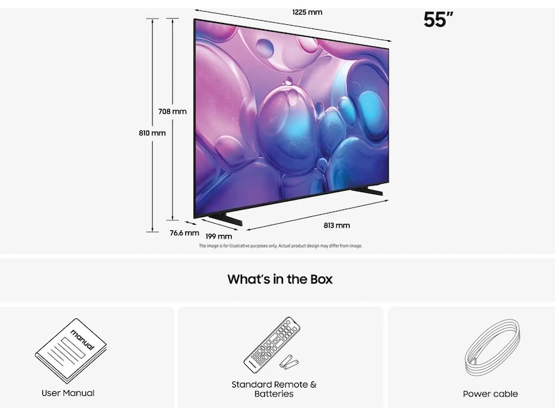 Samsung 55" Q6F QLED 4K Smart TV (2025) 50 - 59 tums TV