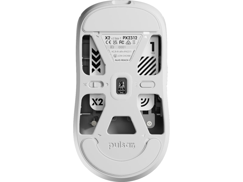 Pulsar X2 V3 Mini trådlös spelmus (vit) -B-Grade Demo mus